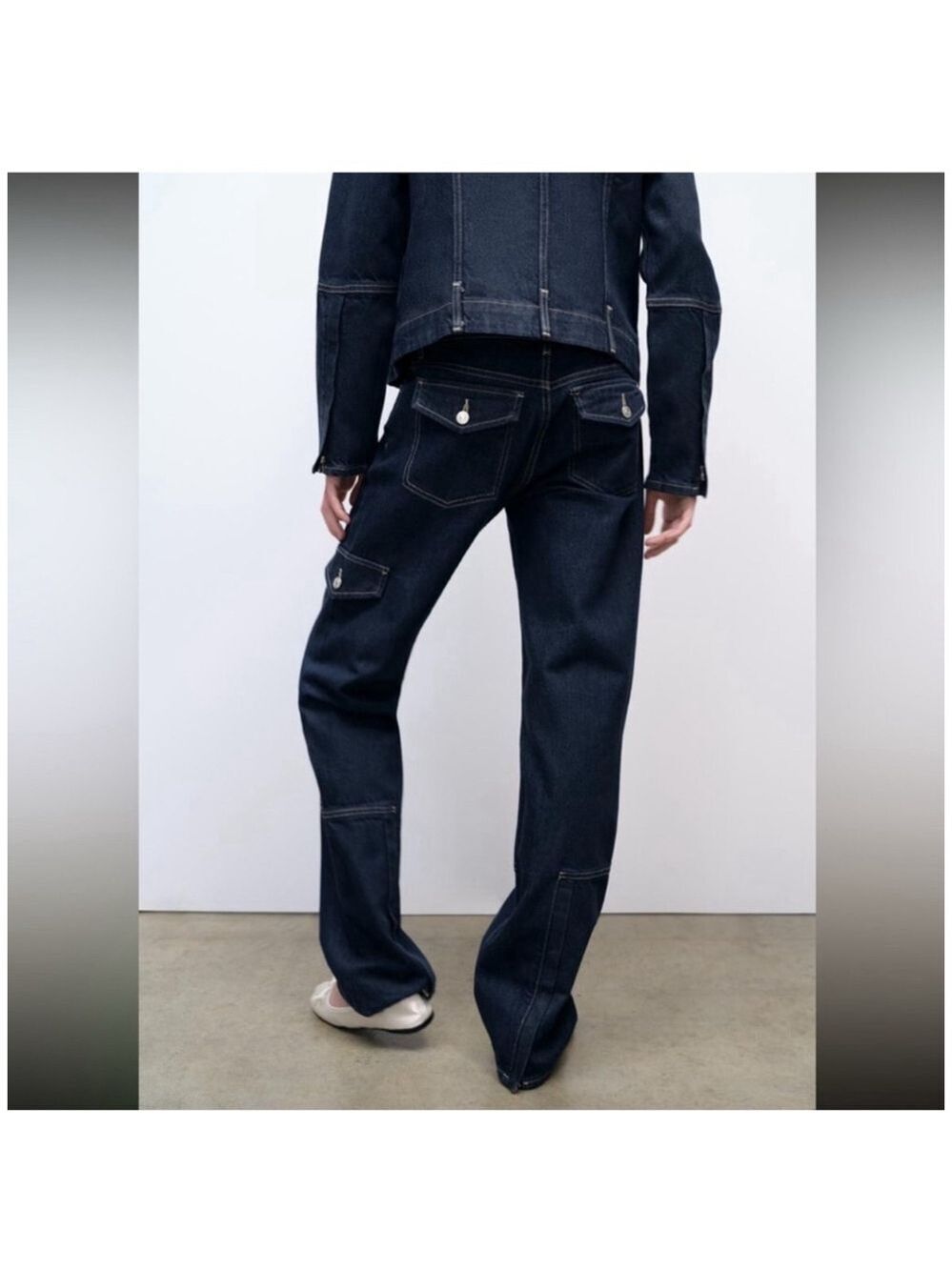 Women's Zara Denim Jeans Size 4 - Picture 4 of 9